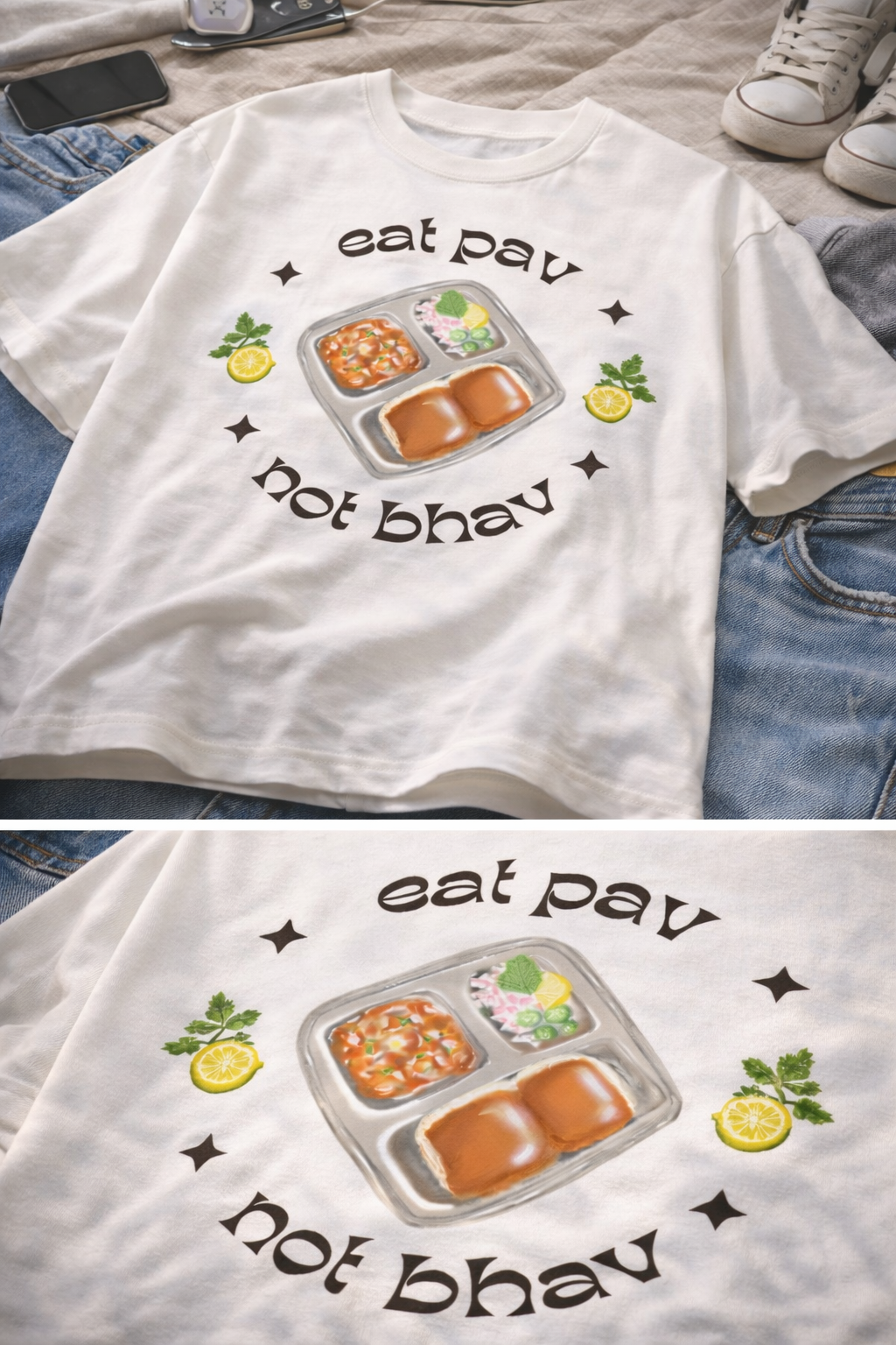 Eat Pav Not Bhav T-shirt