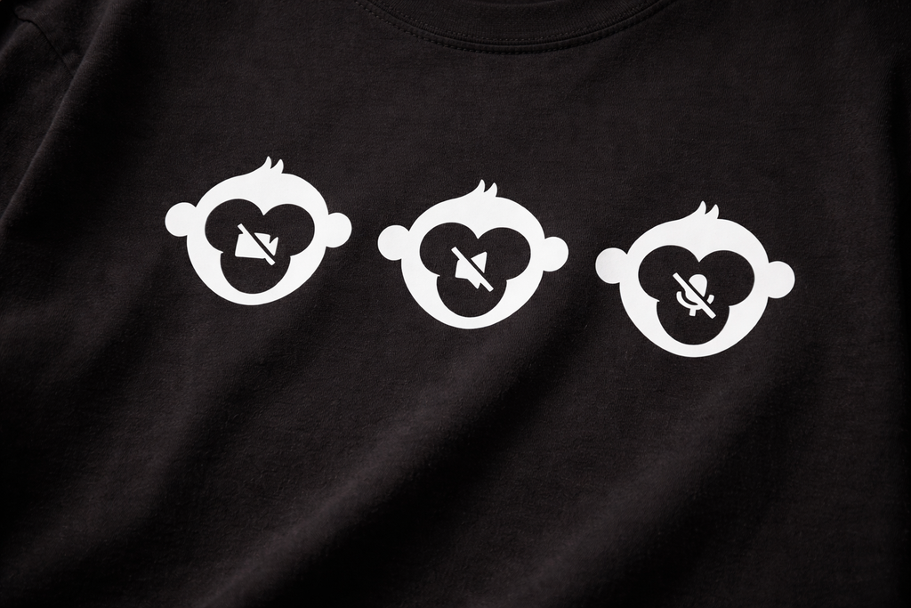 Three (corporate) Monkeys T-shirt